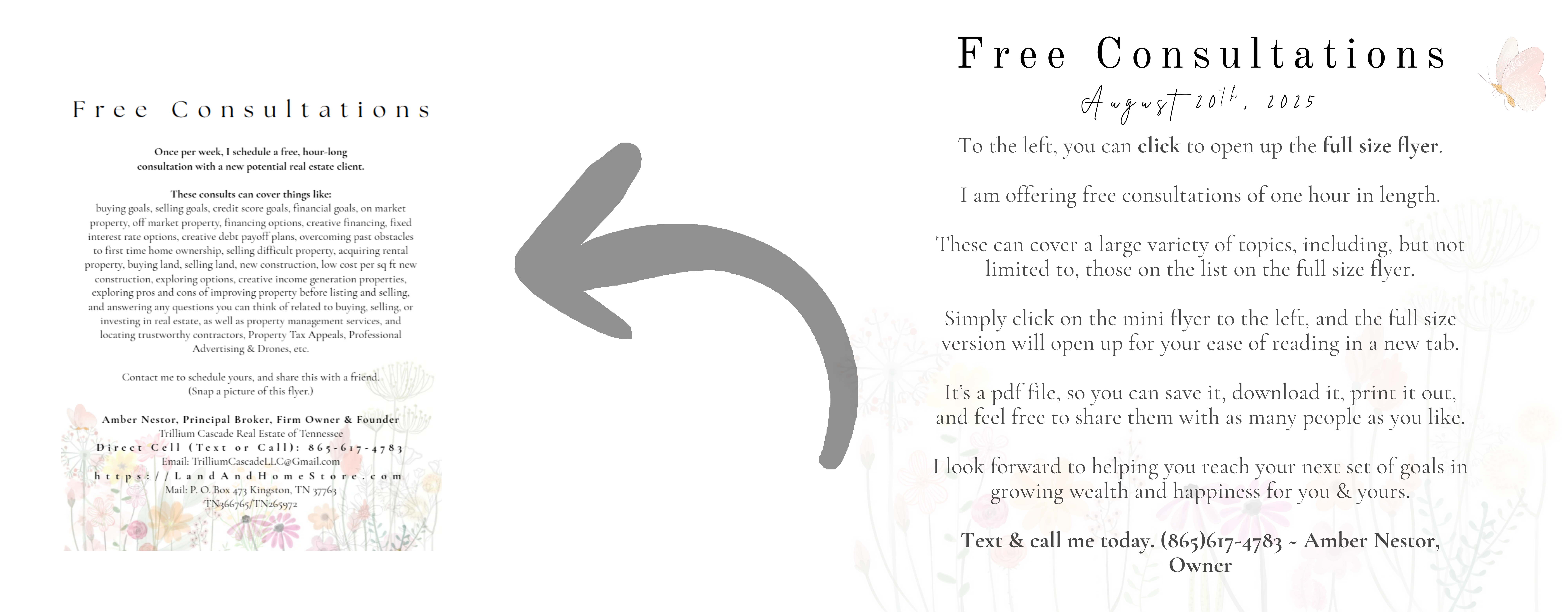 Amber Nestor, REALTOR®, Firm Owner & Broker, Offers free consultations in 2025.